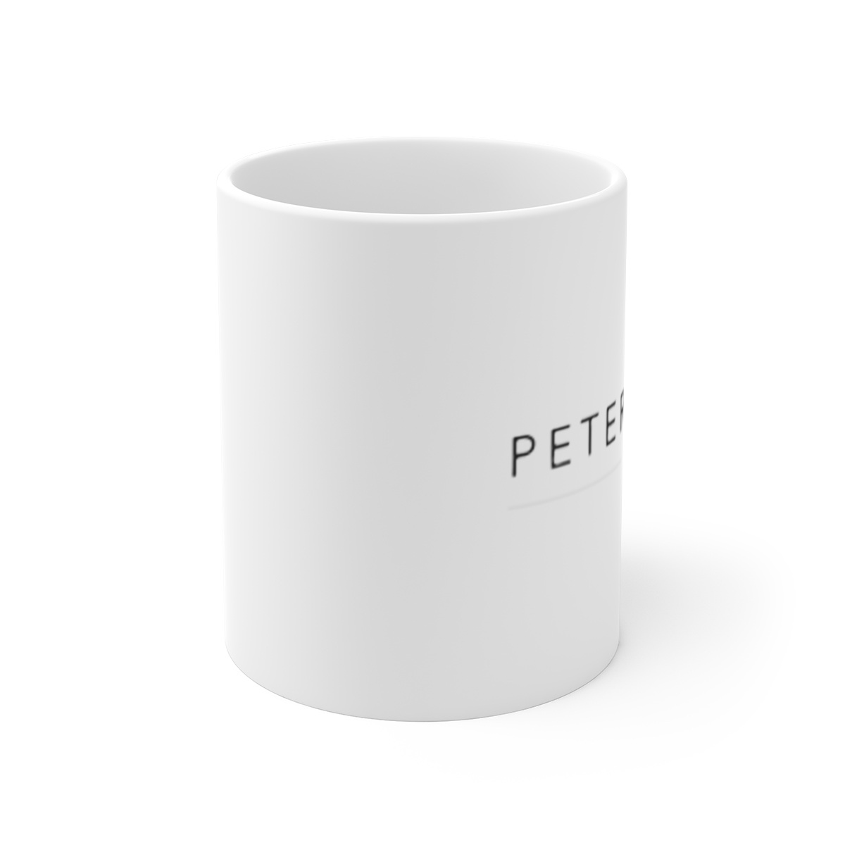 Peter Pan quote mug | minimalist name mug | Peter Attia Podcast - alternate angle 1, merchandise